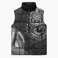Polynesian Turtle Tribal Tattoo Sleeveless Puffer Jacket Black Style LT9 Unisex Black - Polynesian Pride