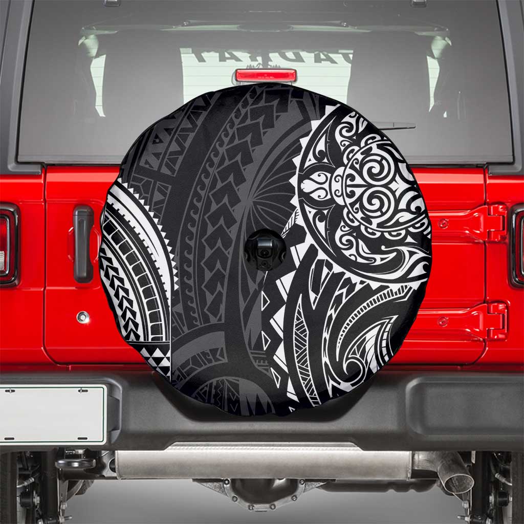 Polynesian Turtle Tribal Tattoo Spare Tire Cover Black Style LT9 - Polynesian Pride