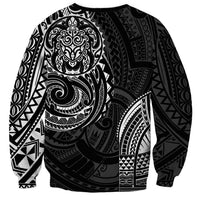 Polynesian Turtle Tribal Tattoo Sweatshirt Black Style
