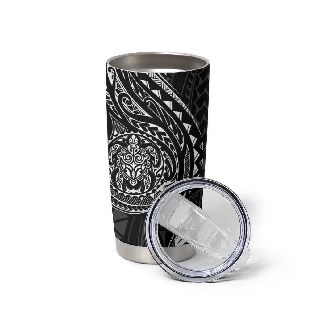 Polynesian Turtle Tribal Tattoo Tumbler Cup Black Style LT9 - Polynesian Pride