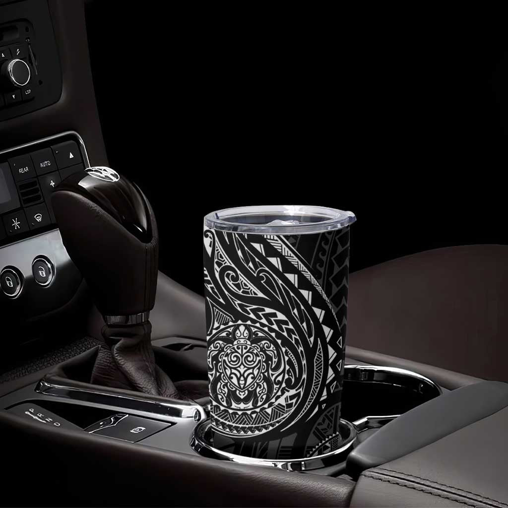 Polynesian Turtle Tribal Tattoo Tumbler Cup Black Style LT9 - Polynesian Pride