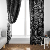 Polynesian Turtle Tribal Tattoo Window Curtain Black Style LT9 - Polynesian Pride