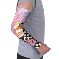 Personalized Japanese Kawaii Sushi Roll Arm Sleeves Wagara Palaka Pattern LT9 - Polynesian Pride