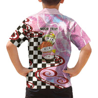 Personalized Japanese Kawaii Sushi Roll Hawaiian Shirt Wagara Palaka Pattern LT9 - Polynesian Pride