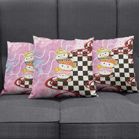 Personalized Japanese Kawaii Sushi Roll Pillow Cover Wagara Palaka Pattern LT9 - Polynesian Pride