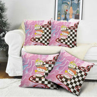 Personalized Japanese Kawaii Sushi Roll Pillow Cover Wagara Palaka Pattern LT9 - Polynesian Pride
