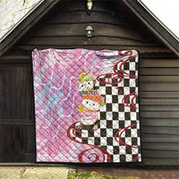 Personalized Japanese Kawaii Sushi Roll Quilt Wagara Palaka Pattern LT9 - Polynesian Pride