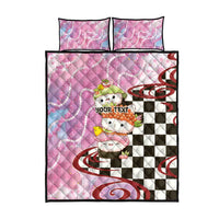 Personalized Japanese Kawaii Sushi Roll Quilt Bed Set Wagara Palaka Pattern LT9 - Polynesian Pride