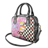 Personalized Japanese Kawaii Sushi Roll Shoulder Handbag Wagara Palaka Pattern LT9 - Polynesian Pride
