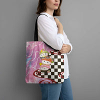 Personalized Japanese Kawaii Sushi Roll Tote Bag Wagara Palaka Pattern LT9 - Polynesian Pride