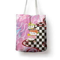 Personalized Japanese Kawaii Sushi Roll Tote Bag Wagara Palaka Pattern LT9 - Polynesian Pride