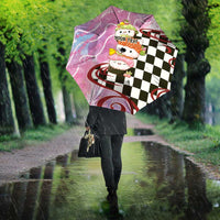 Personalized Japanese Kawaii Sushi Roll Umbrella Wagara Palaka Pattern LT9 - Polynesian Pride