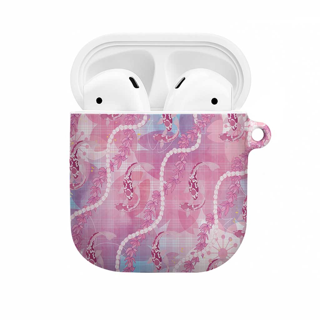 Japanese Koi Fish AirPods Case Pink Wagara Palaka Honohono Pikake Lei LT9 Pink - Polynesian Pride