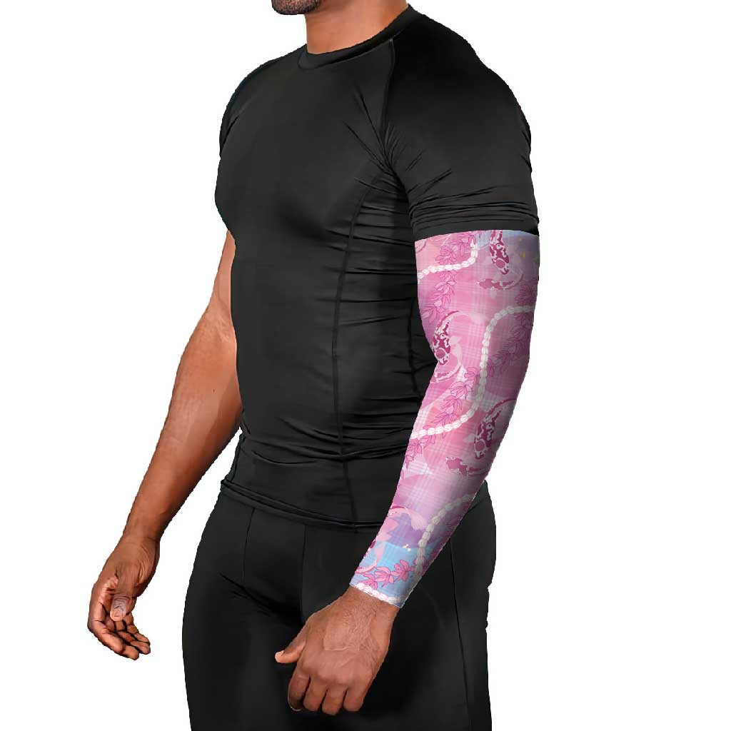 Japanese Koi Fish Arm Sleeves Pink Wagara Palaka Honohono Pikake Lei LT9 - Polynesian Pride