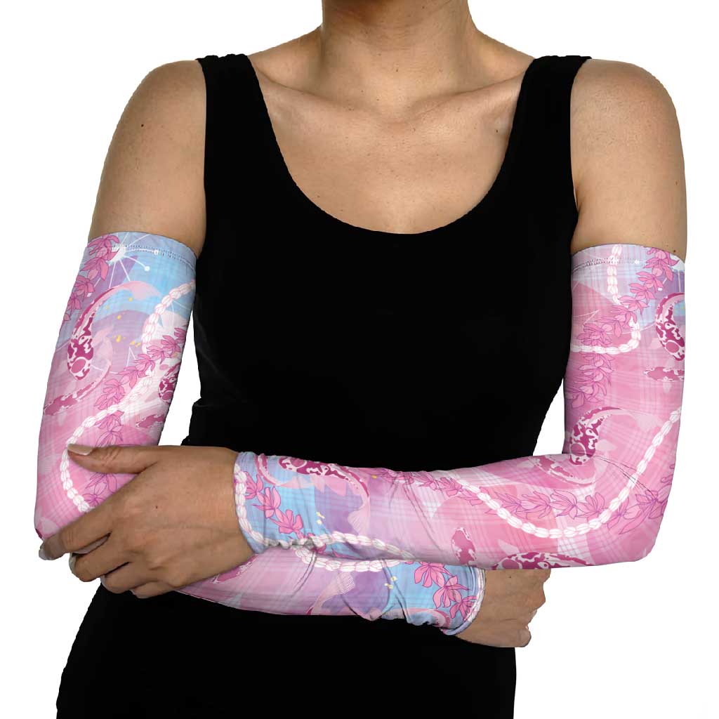 Japanese Koi Fish Arm Sleeves Pink Wagara Palaka Honohono Pikake Lei LT9 - Polynesian Pride