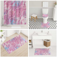 Japanese Koi Fish Bathroom Set Pink Wagara Palaka Honohono Pikake Lei LT9 - Polynesian Pride