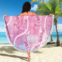 Japanese Koi Fish Beach Blanket Pink Wagara Palaka Honohono Pikake Lei LT9 - Polynesian Pride