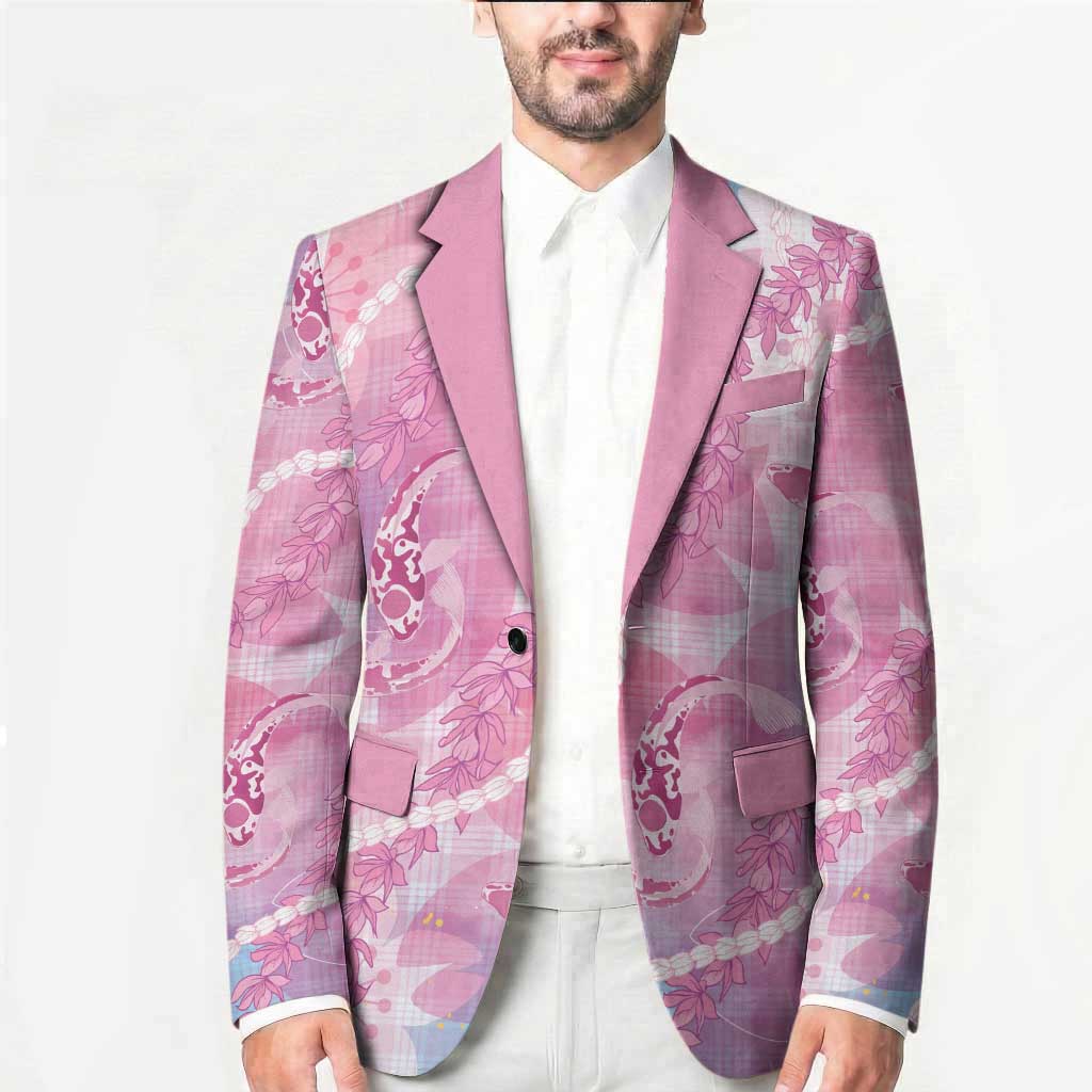 Japanese Koi Fish Blazer Pink Wagara Palaka Honohono Pikake Lei LT9 - Polynesian Pride