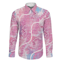 Japanese Koi Fish Family Matching Summer Maxi Dress and Hawaiian Shirt Pink Wagara Palaka Honohono Pikake Lei