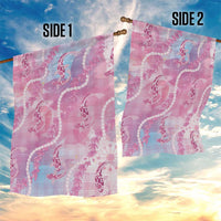Japanese Koi Fish Garden Flag Pink Wagara Palaka Honohono Pikake Lei LT9 - Polynesian Pride