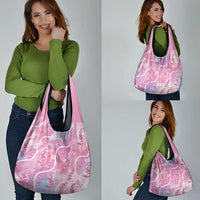 Japanese Koi Fish Grocery Bag Pink Wagara Palaka Honohono Pikake Lei LT9 - Polynesian Pride