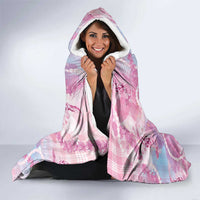 Japanese Koi Fish Hooded Blanket Pink Wagara Palaka Honohono Pikake Lei