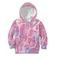 Japanese Koi Fish Kid Hoodie Pink Wagara Palaka Honohono Pikake Lei LT9 Hoodie Pink - Polynesian Pride