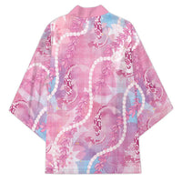 Japanese Koi Fish Kimono Pink Wagara Palaka Honohono Pikake Lei LT9 - Polynesian Pride
