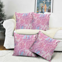 Japanese Koi Fish Pillow Cover Pink Wagara Palaka Honohono Pikake Lei LT9 - Polynesian Pride