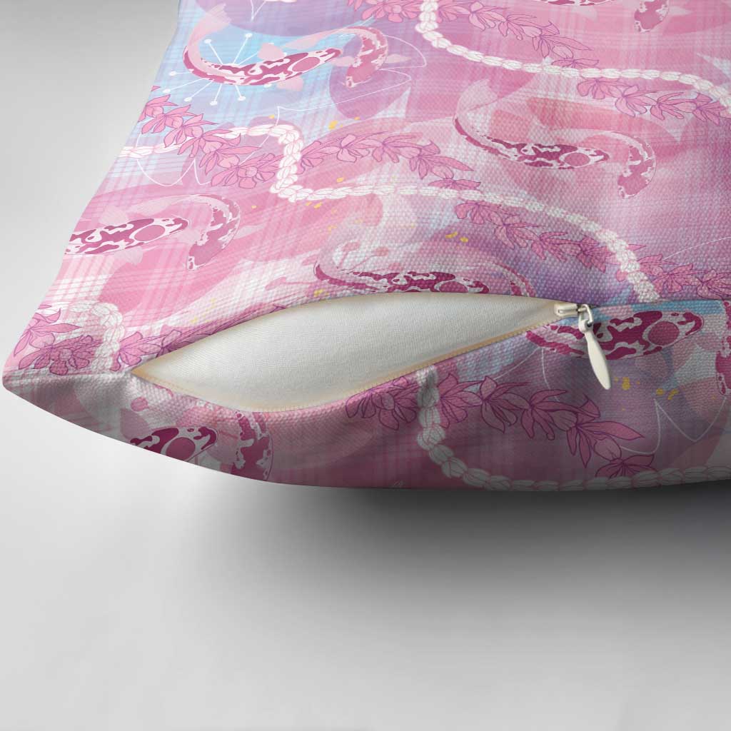 Japanese Koi Fish Pillow Cover Pink Wagara Palaka Honohono Pikake Lei LT9 - Polynesian Pride
