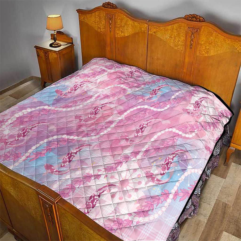 Japanese Koi Fish Quilt Pink Wagara Palaka Honohono Pikake Lei LT9 - Polynesian Pride
