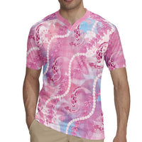 Japanese Koi Fish Rugby Jersey Pink Wagara Palaka Honohono Pikake Lei LT9 - Polynesian Pride