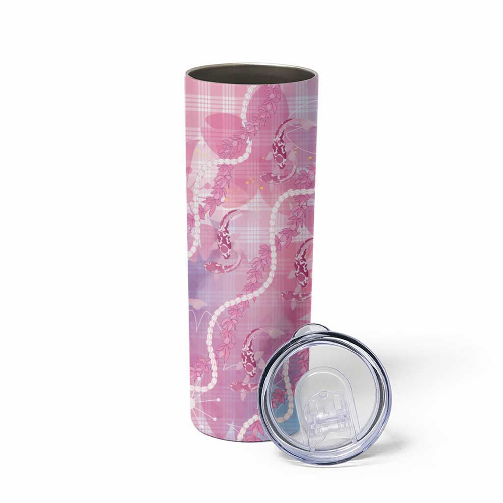 Japanese Koi Fish Skinny Tumbler Pink Wagara Palaka Honohono Pikake Lei