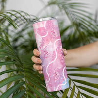 Japanese Koi Fish Skinny Tumbler Pink Wagara Palaka Honohono Pikake Lei