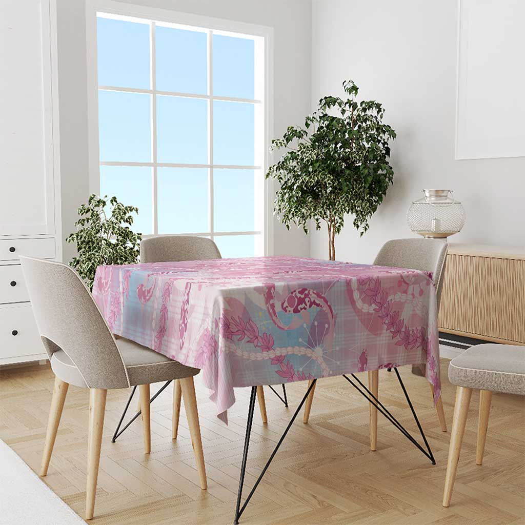 Japanese Koi Fish Tablecloth Pink Wagara Palaka Honohono Pikake Lei LT9 - Polynesian Pride