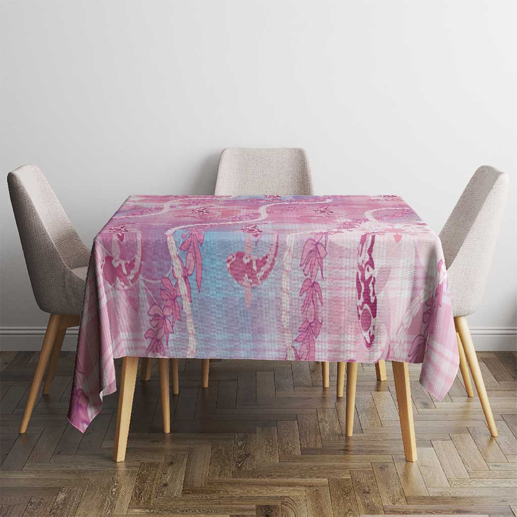 Japanese Koi Fish Tablecloth Pink Wagara Palaka Honohono Pikake Lei LT9 - Polynesian Pride