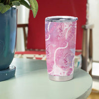 Japanese Koi Fish Tumbler Cup Pink Wagara Palaka Honohono Pikake Lei LT9 - Polynesian Pride