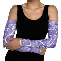Japanese Koi Fish Arm Sleeves Purple Wagara Palaka Honohono Pikake Lei LT9 - Polynesian Pride