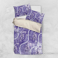 Japanese Koi Fish Bedding Set Purple Wagara Palaka Honohono Pikake Lei LT9 US Twin 172cm x 218cm Purple - Polynesian Pride