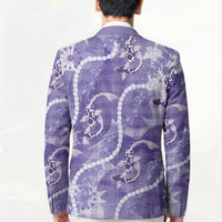 Japanese Koi Fish Blazer Purple Wagara Palaka Honohono Pikake Lei LT9 - Polynesian Pride