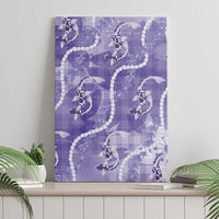 Japanese Koi Fish Canvas Wall Art Purple Wagara Palaka Honohono Pikake Lei LT9 - Polynesian Pride