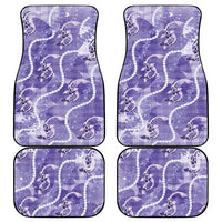 Japanese Koi Fish Car Mats Purple Wagara Palaka Honohono Pikake Lei LT9 - Polynesian Pride