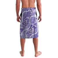 Japanese Koi Fish Lavalava Purple Wagara Palaka Honohono Pikake Lei LT9 - Polynesian Pride
