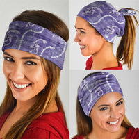 Japanese Koi Fish Neck Gaiter Purple Wagara Palaka Honohono Pikake Lei LT9 - Polynesian Pride