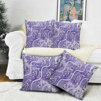 Japanese Koi Fish Pillow Cover Purple Wagara Palaka Honohono Pikake Lei LT9 - Polynesian Pride
