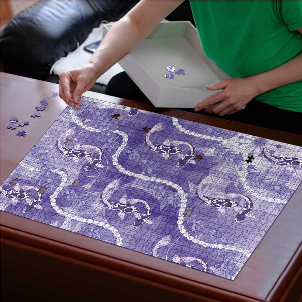 Japanese Koi Fish Puzzle Purple Wagara Palaka Honohono Pikake Lei