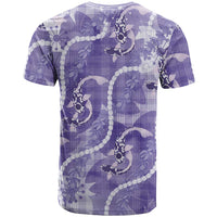 Japanese Koi Fish T Shirt Purple Wagara Palaka Honohono Pikake Lei LT9 - Polynesian Pride