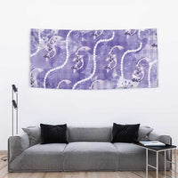 Japanese Koi Fish Tapestry Purple Wagara Palaka Honohono Pikake Lei LT9 - Polynesian Pride