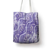 Japanese Koi Fish Tote Bag Purple Wagara Palaka Honohono Pikake Lei LT9 - Polynesian Pride