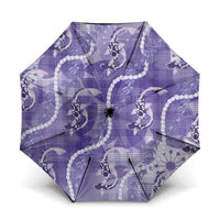 Japanese Koi Fish Umbrella Purple Wagara Palaka Honohono Pikake Lei LT9 One Size Folded 11.42 inch Opened Diameter 37.4 inch Purple - Polynesian Pride